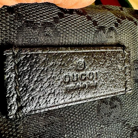 Authentic Gucci black mini canvas tote bag  (Vintage) - Picture 10 of 16